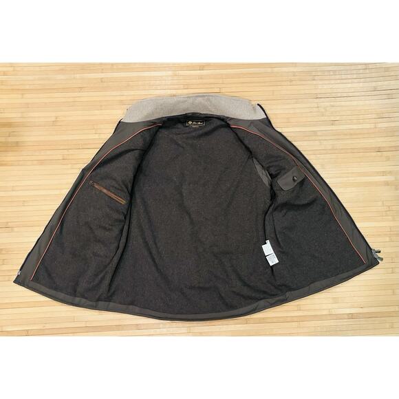 Loro Piana Nylon / Suede / Goose Down Vest Men’s XL Brown - $3995 Retail - Picture 9 of 16